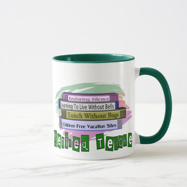 Tasse Professeur retraité (pile drôle de conception de (Droite)