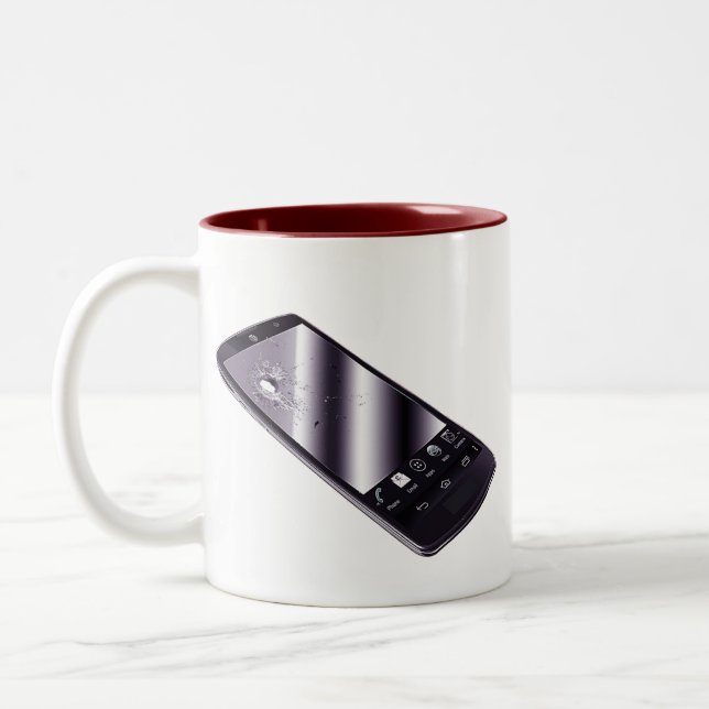 Tasse promotionnelle d'ordre du jour escroc (Gauche)