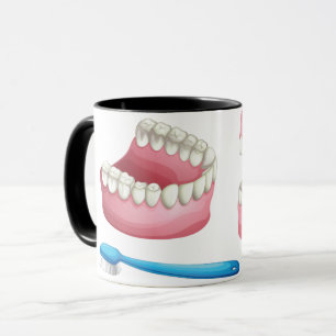 Tasse Prothèses dentaires complètes et soins dentaires a
