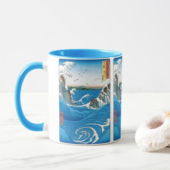 Tasse Province d'Awa, Naruto Whirlpools par Ando Hiroshi (Avec donut)