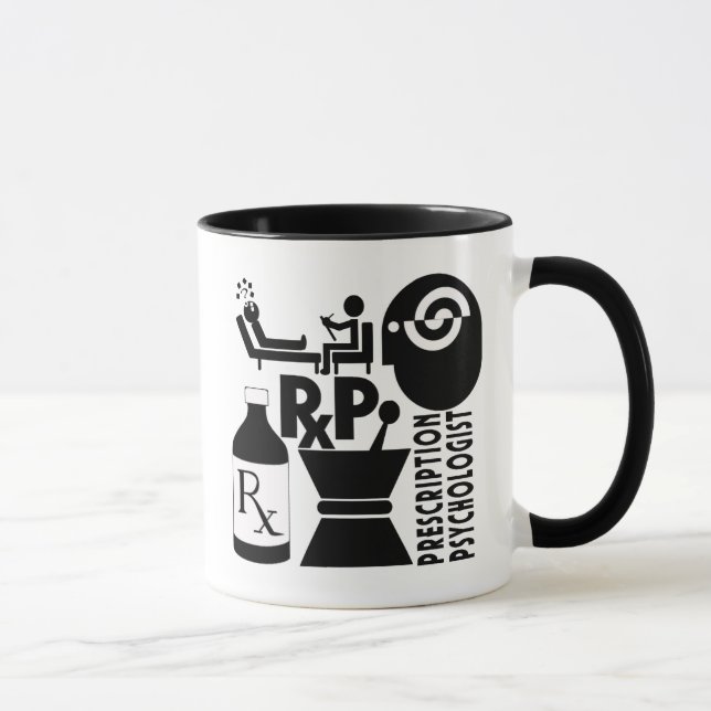 Tasse Psychologue de prescription de LOGO de RxP (Droite)