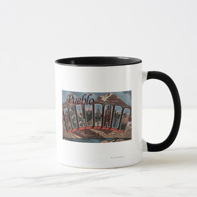 Tasse Pueblo, Colorado - Scènes de grandes lettres (Droite)