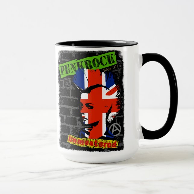 Tasse Punkrock - union jack Mohawk (Droite)
