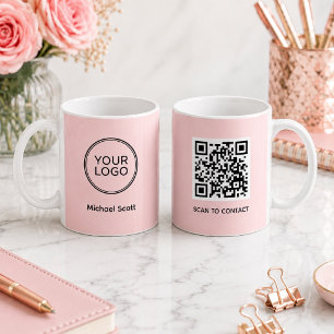 Tasse QR Code avec Logo d'Entreprise Personnalisé