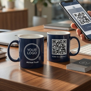 Tasse QR Code avec Logo d'Entreprise Personnalisé