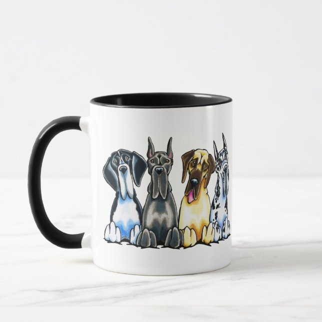 Tasse Quatre Grands Danois (Gauche)