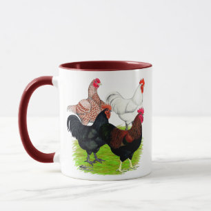 Tasse Quatuor de coq de race lourde