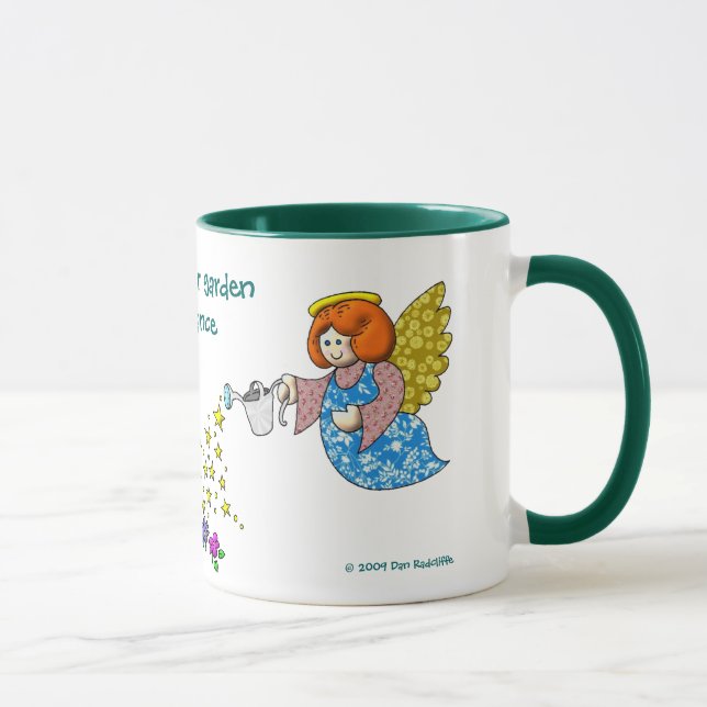 Tasse Quittez la pièce dans votre jardin pour les anges (Droite)