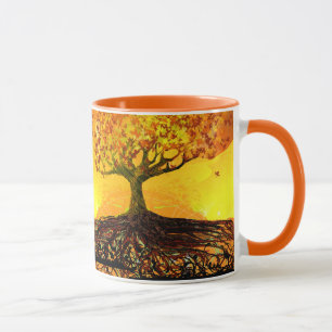 Tasse Racines D'Art Originales Courir Profondément Orang