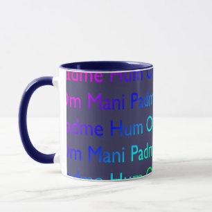 Tasse Rainbow Om Mani Padme Hum sur violet