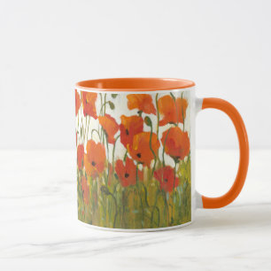 Tasse Rangées de pavots I