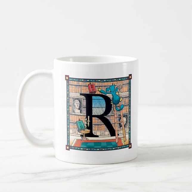 Tasse rare de Letterblock - avec la lettre "R " (Gauche)