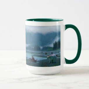 Tasse Rare Spirit Bear et Misty BC River