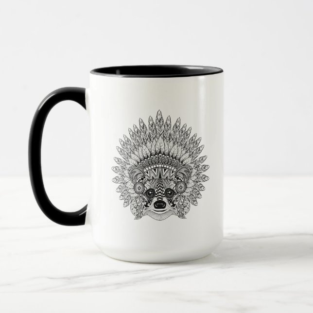 Tasse Raton laveur dans le griffonnage fait varier le (Gauche)