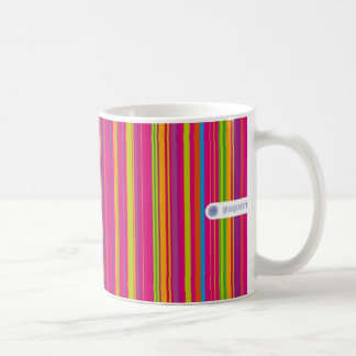Tasse rayée de sucrerie