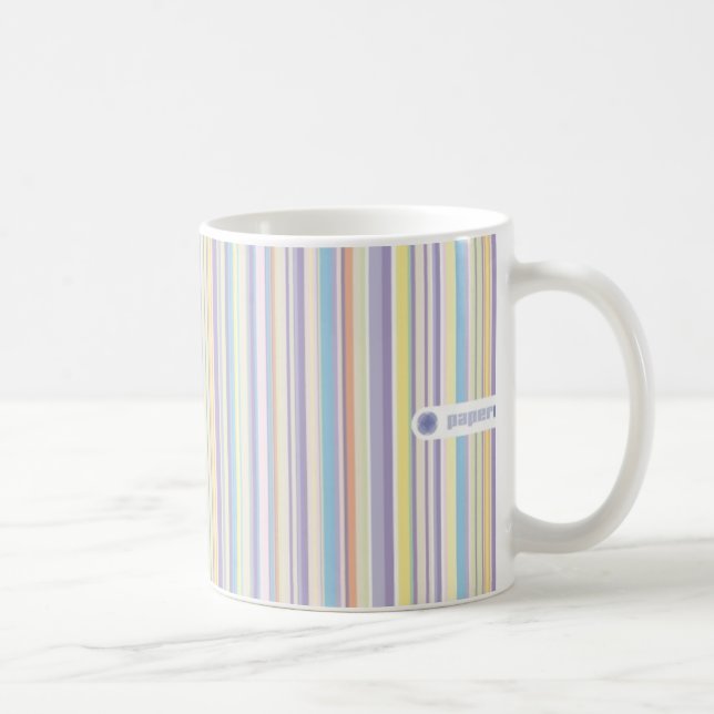 Tasse rayée en pastel (Droite)