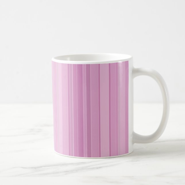 Tasse rayée pourpre (Droite)