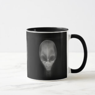 Tasse Rayon X du crâne Alien
