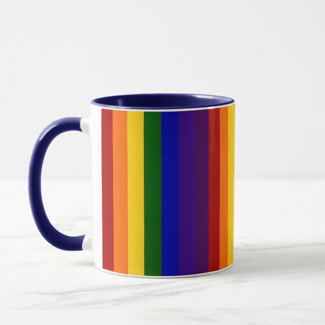 Tasse Rayures arc-en-ciel (Gauche)