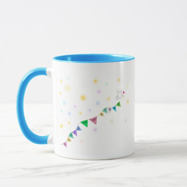 Tasse Reach for the Stars Cute Bird Bunting (Gauche)