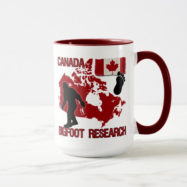 Tasse Recherche du Canada Bigfoot (Droite)