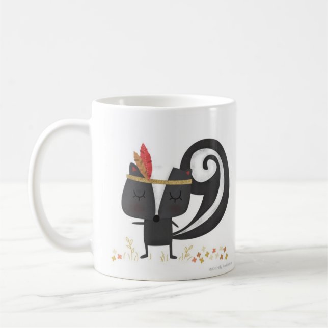 Tasse reconnaissante de mouffette (Gauche)