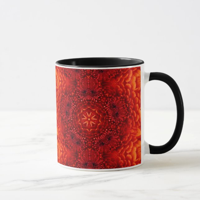 Tasse RED DAHLIA FLEURS Abstraites florales (Droite)