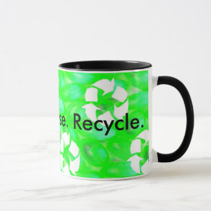 Tasse Réduisez. Réutilisation. Réutilisez