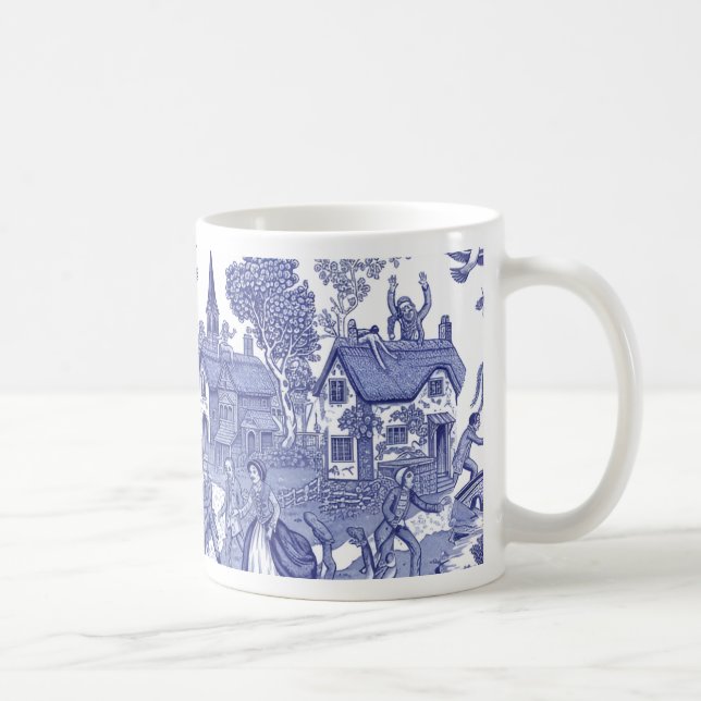 Tasse Régence Mort-Vivant Blue Willow (Droite)