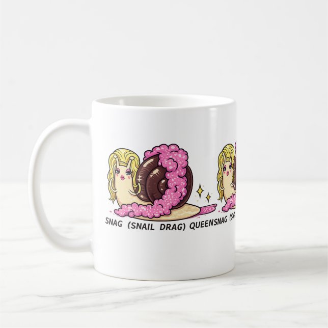 Tasse Reine SNAG (Drague d'escargot) – Art d'escar (Gauche)