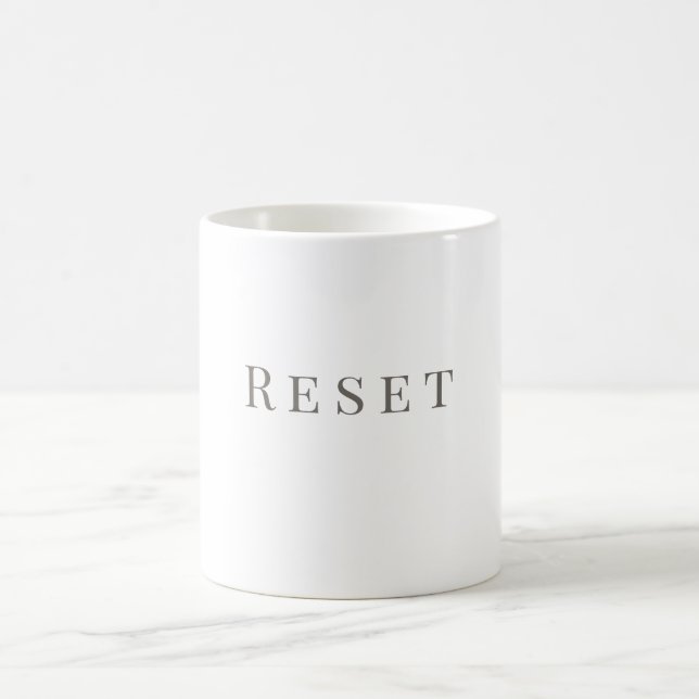 Tasse Réinitialiser – Conception de typographie mi (Centre)