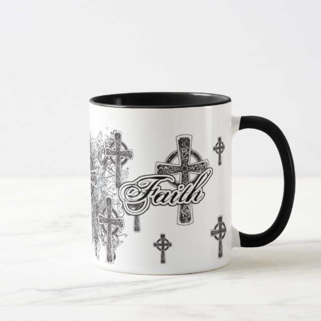 Tasse religieuse de foi et de croix (Droite)