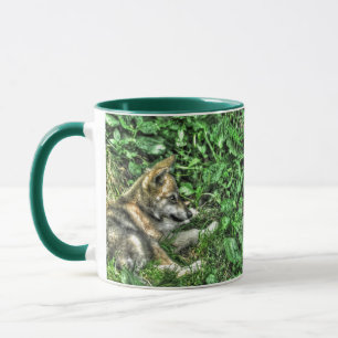 Tasse Repose bébé Loup Coupe de la faune Photo
