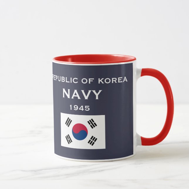 Tasse République de Corée Marine 한 국 해 군 머 공 화 그 컵  (Droite)