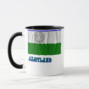 Tasse République de drapeau de ondulation de Jämtland
