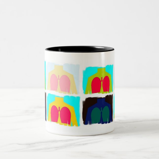 Tasse respiratoire droite de poumons de rayon X de (Centre)