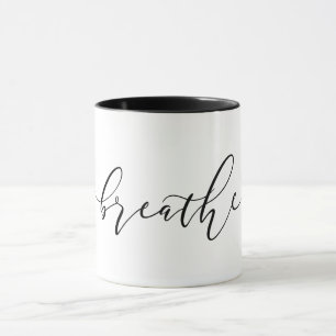 Tasse Respire la méditation Yoga Minimaliste