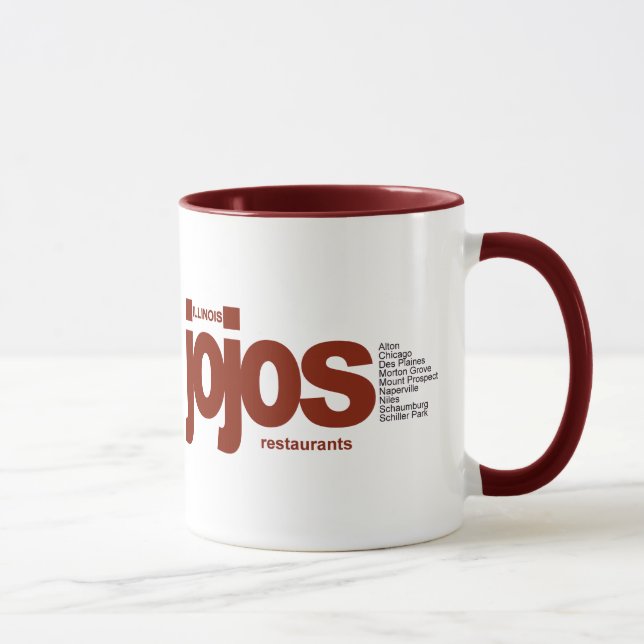 Tasse Restaurants JOJOS en Illinois (Droite)
