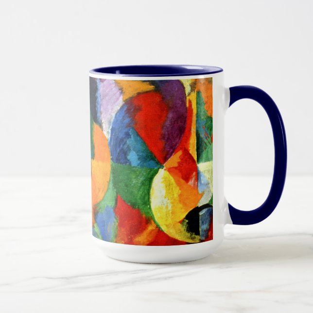 Tasse Retard - Formes circulaires, soleil, lune (Droite)