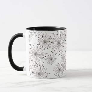Tasse Rétro arrière - plan floral