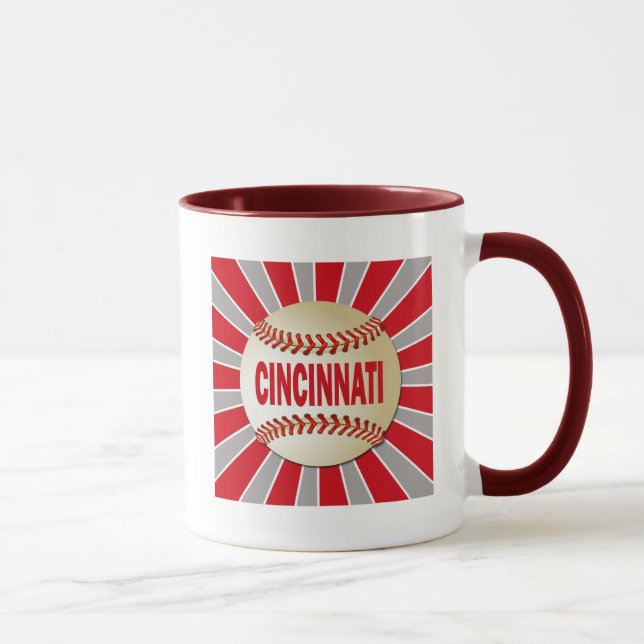 TASSE RÉTRO BASE-BALL DE CINCINNATI (Droite)