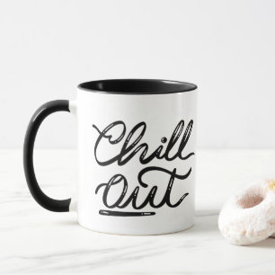 Tasse Rétro « Chill Out » - Lettres Manuscrites