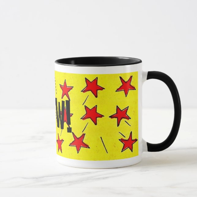 Tasse Retro Comix Stars "WOW!" (Droite)