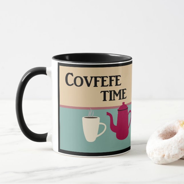 Tasse Retro Covfefe (Avec donut)