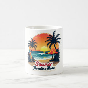 Tasse Rétro de Plage Mode Été Paradis