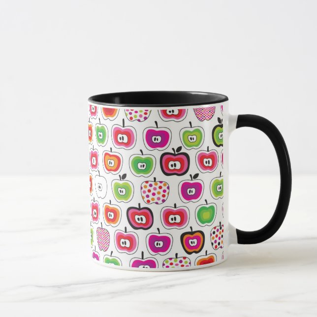 Tasse Rétro motif mignon de pomme (Droite)