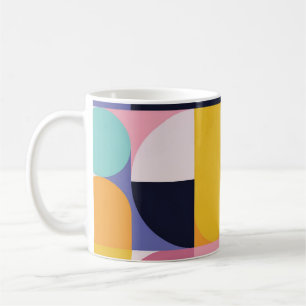 Tasse Rétro Pop Géométrie – Milieu de Siècle Color