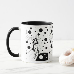 Tasse Retro Runway Model, mode Art Déco Vintage