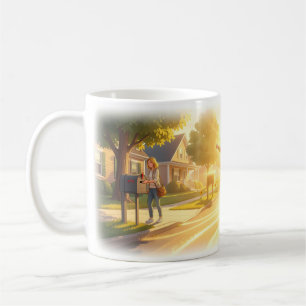Tasse Réveil Matinal Joyeux Rue Ensoleillée