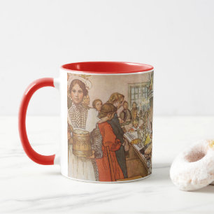 Tasse Réveillon de Noël par Carl Larsson, Fêtes Vintages